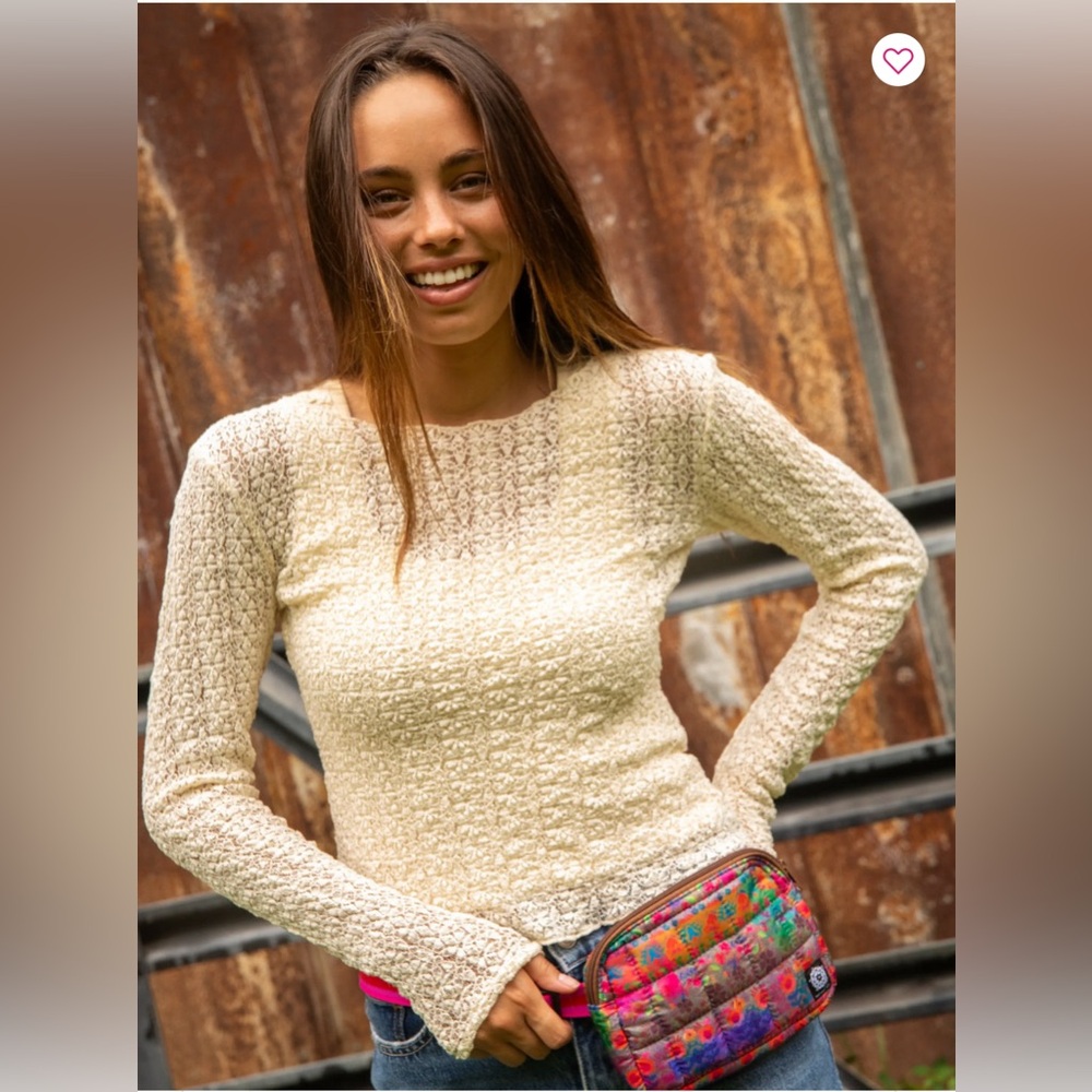 Natural life lace shirt